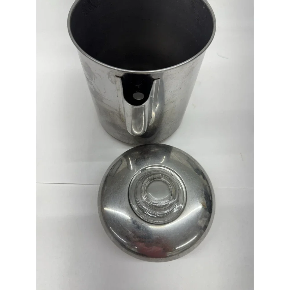Vintage Revere Ware 1801 Percolator Coffee Pot Copper Bottom. No Basket